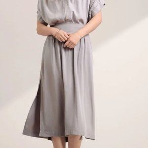 Aritzia Wilfred Gabrielle Midi Skirt (blue gray, xs)